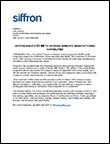 siffron invests in manufacturing
